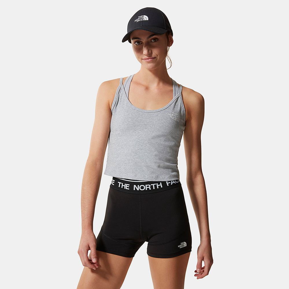 The North Face Tank Top Womens Australia - The North Face Cropped Light Grey (CFI-819362)